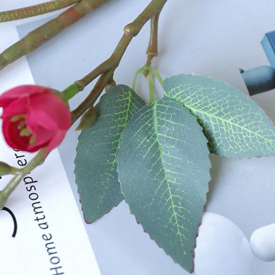 Künstliche Blumenstiele Faux-Seide Kunstblumen mit langen Stielen Kunstblumenzweige für Vase Blumenarrangement Heimhochzeit Tischdeko