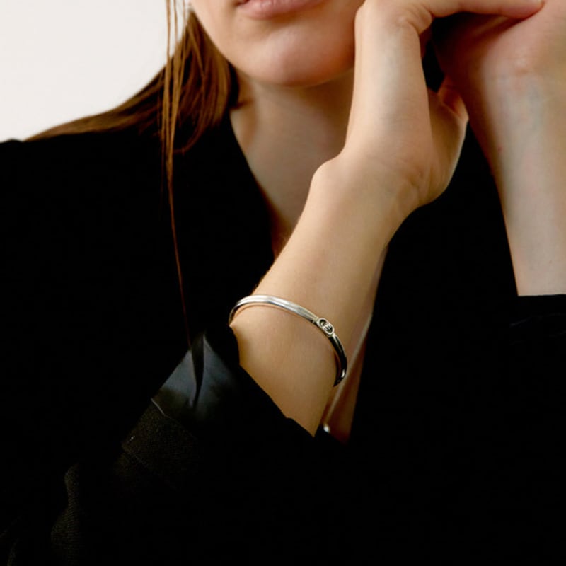fINE HABIT Half&Half Bangle(S)_Silver