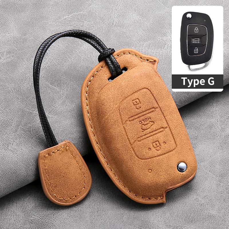 

Для Hyundai Grand i10 2025 IX35 IX45 I20 I30 HB20 Elantra Solaris Sonata Santa Fe Sport Tucson Кожаный Чехол-книжка для автомобильного ключа