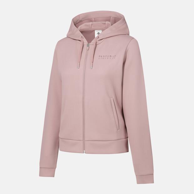 Descente Women'S Soft Training Hooded Zip-Up Jacket Deep Pink Sr122Pft12