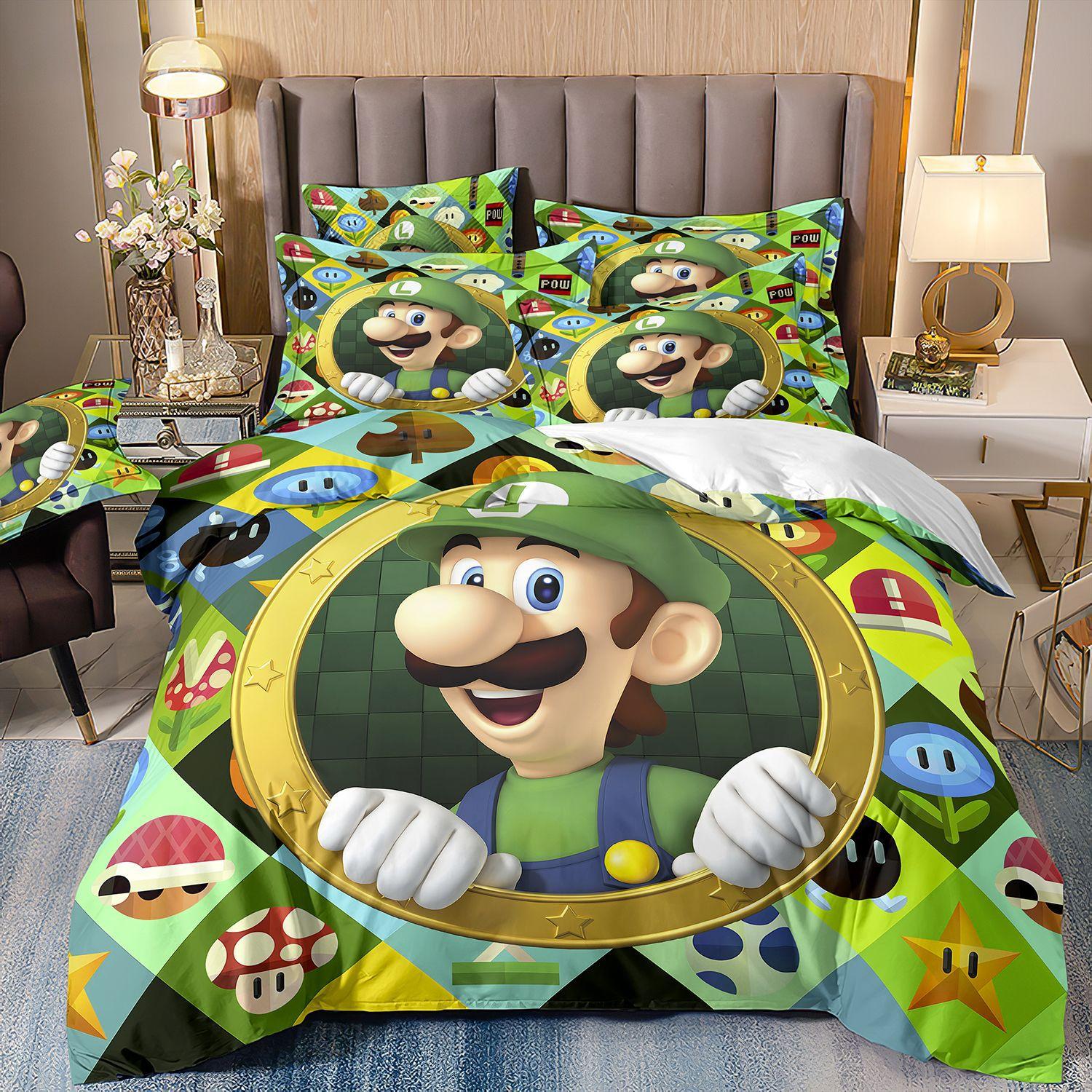 

Мультяшное детское постельное белье с цифровой печатью, детский анимационный трехпредметный комплект cover 70 * 133 and 50 * 75 * 1