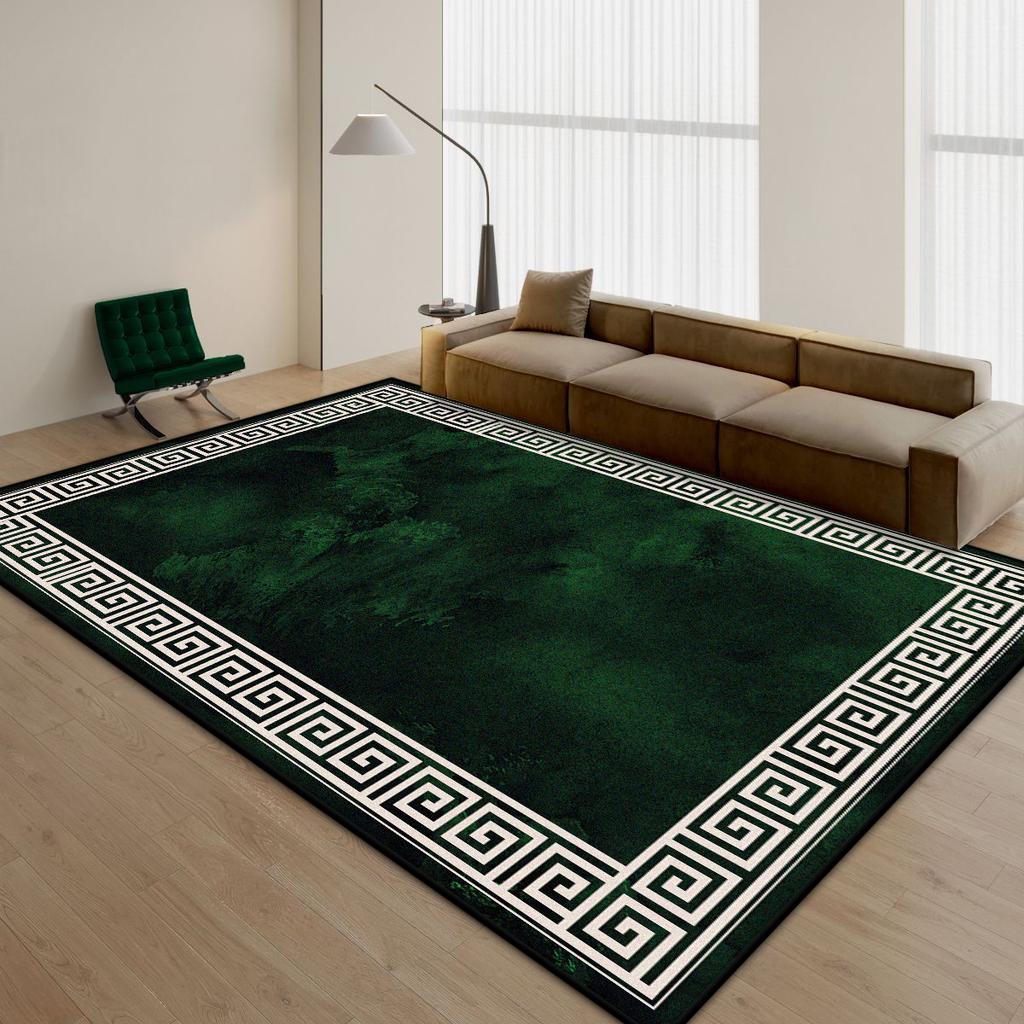 Chinese Style Stripe Living Room Carpet Minimalism Decoration Home Bedroom Bedside Non-slip Rug Easy Clean Washable Floor Mat