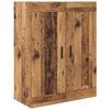 Highboard with Drawers 2 pcs Reclaimed Wood Effect Particleboard