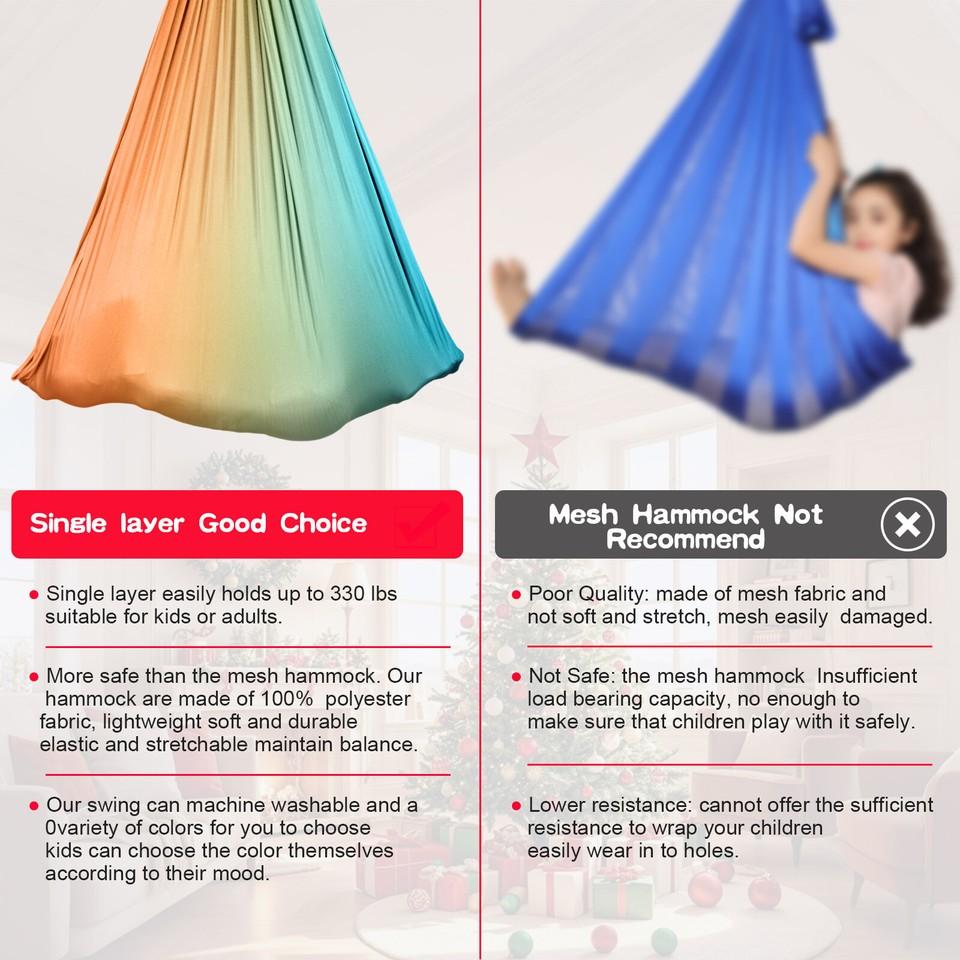 Children's Therapy Swing Hammock Rotating Swing Autism Therapy Swing
