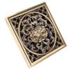 10x10cm Floor Drain Antique Copper Anti Odor Bathroom Floor Drainer AntiClogging for Hotel