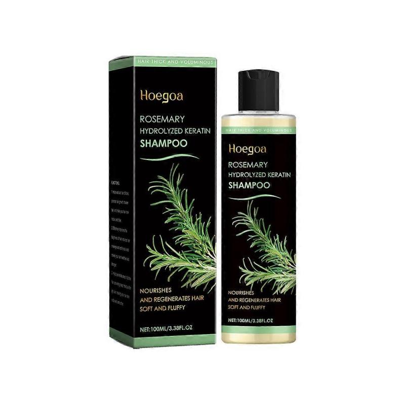 Tgideas Bio Rosmarin Haarwuchs Shampoo für Frauen und Männer - Natürliches Verdickungs- & Stärkungsshampoo mit hydrolysiertem Keratin für dünner werdendes Haar