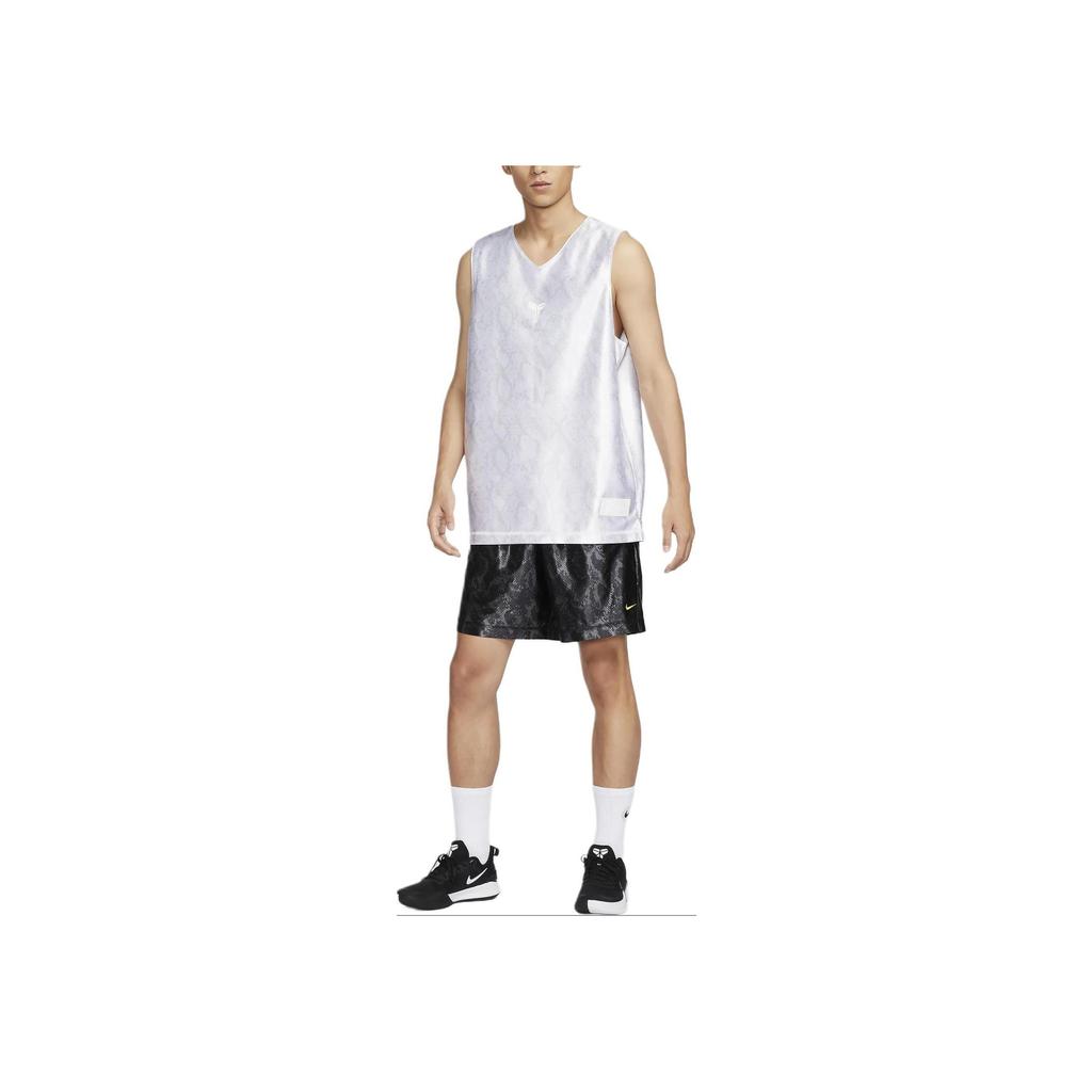 Nike Kobe 9 Dri-Fit FW24 Brand Logo Embroidered Pattern Reversible Pullover Outdoor Casual Sports Basketball Vest Men Vest White FZ0935-100