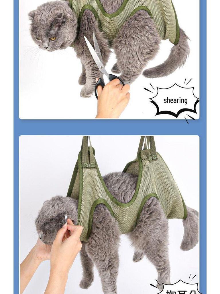 Pet Grooming Hammock for Cat & Dog Nail Trimming and Ear Cleaning