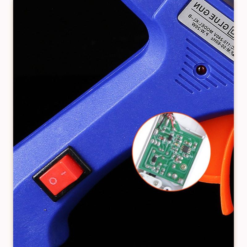 20/40W Multi Power Hot Melt Adhesive Guns DIY Children's Hot Melt Seal Fire Glue 7 Mm Caliber Household Hot Melt Gun Handmade Jewelry Decoration