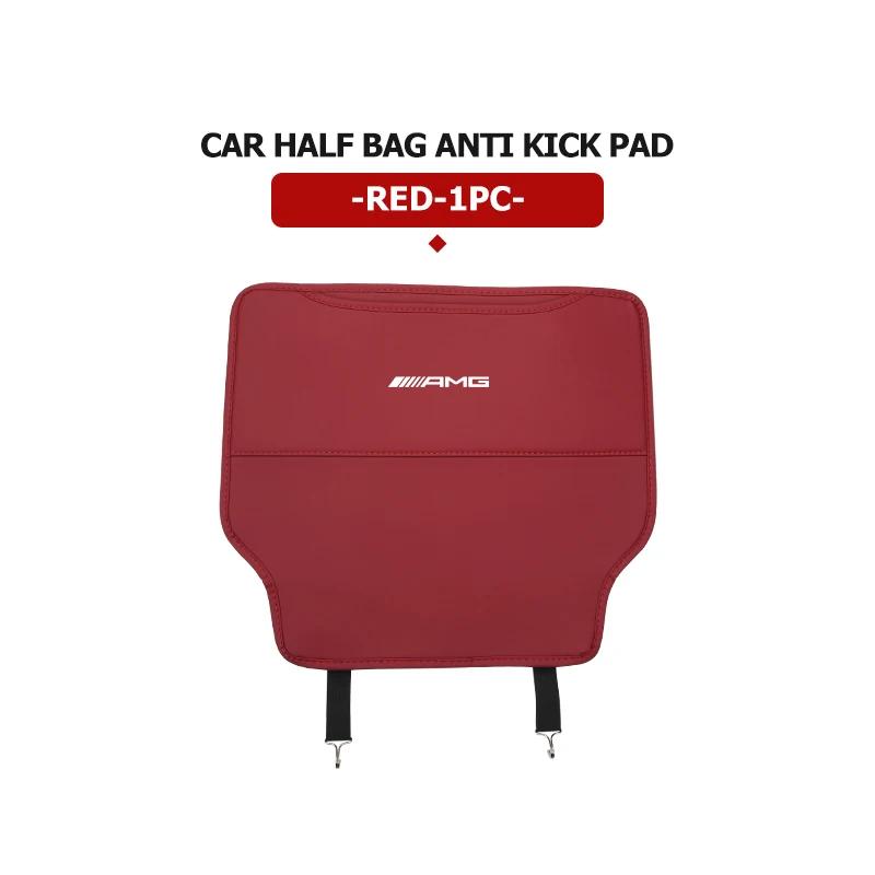 Leather Car Anti-dirty Seat Back Protective Mat Anti Kick Pad For Mercedes Benz AMG W202 W212 W213 W220 W221 W222 C180 C200 C260