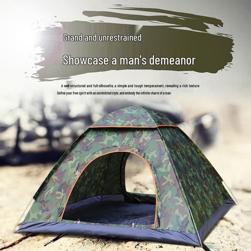 Outdoor Automatic Pop-up Camping Tent 3-4 Person