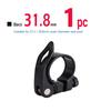 Pince de tige de selle de vélo en alliage d'aluminium à dégagement rapide, verrouillage de selle pour vtt 31.8mm 34.9mm
