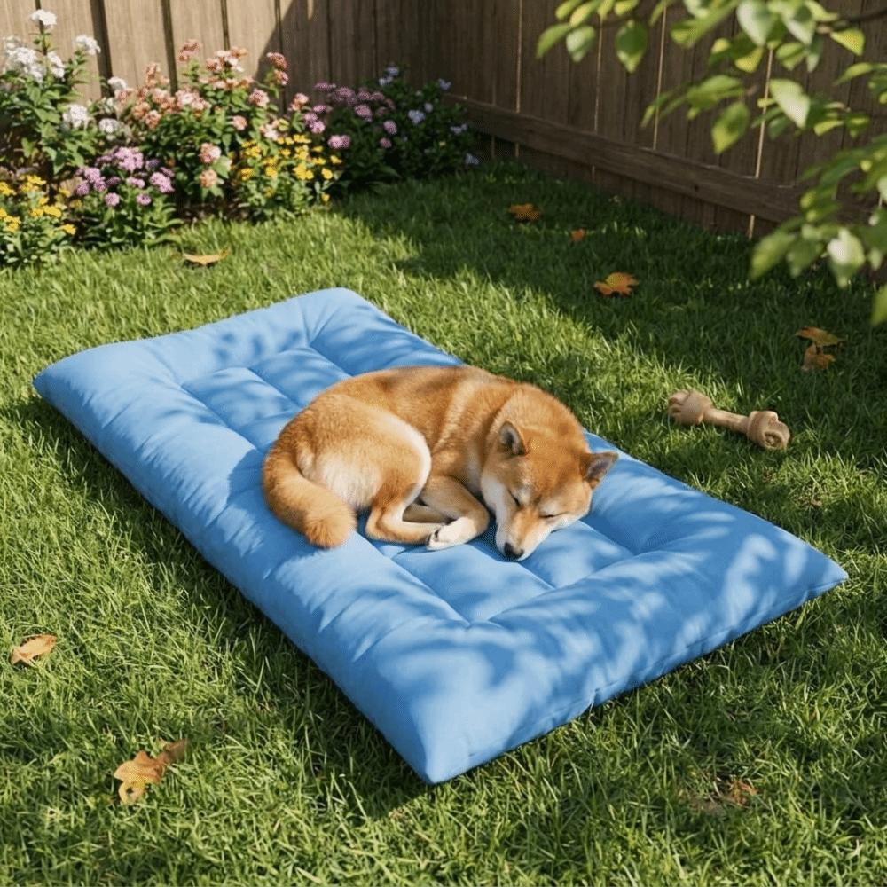 Crate Mat Breathable Dog Sleeping Bed Anti Slip Bottom Super Soft Cooling Pet Bed Ice Feel Washable Dog Sofa Bed Bedroom
