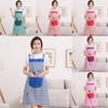 New Cute Home Womens Kitchen Restaurant Bib Cooking Aprons Pockets Striped Apron