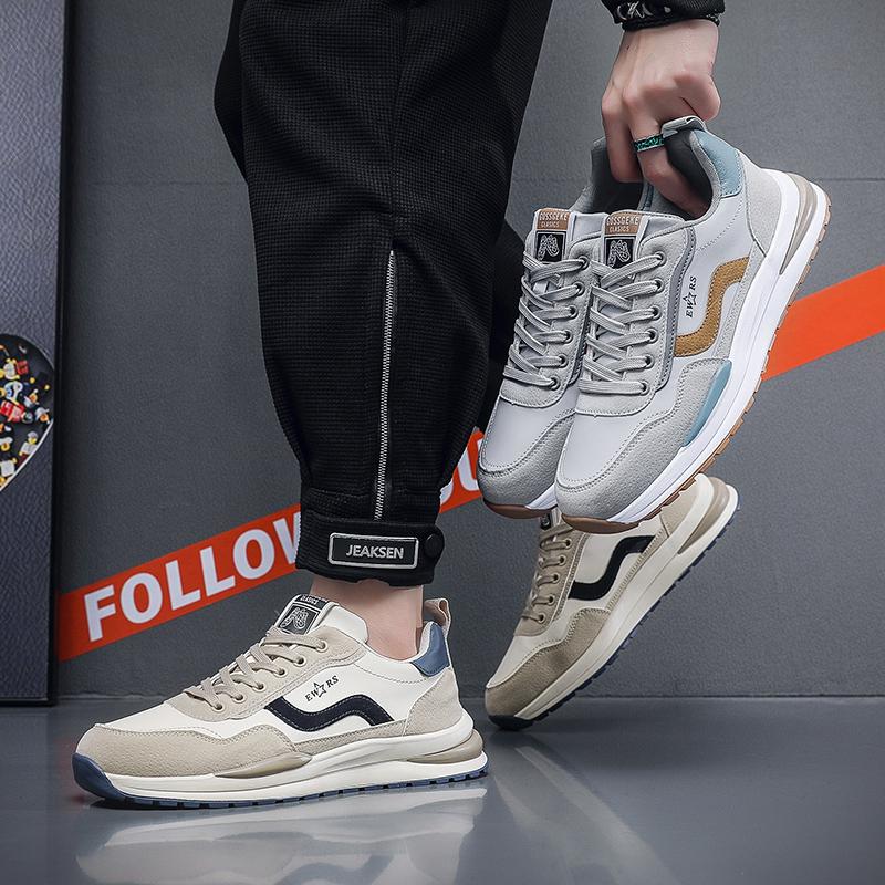 Men's Casual Sports Shoes Four Seasons Fashion Trendy Shoes Outdoor Running Shoes Non Slip Soft Sole Comfortable Male Sneakers