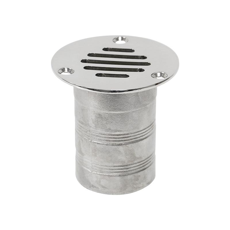 Boat Marine Hardware 50MM Stainless Steel Cockpit Drain Scupper Sewerage Drain