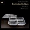 Disposable 4-Compartment Takeaway Meal Box with Lid