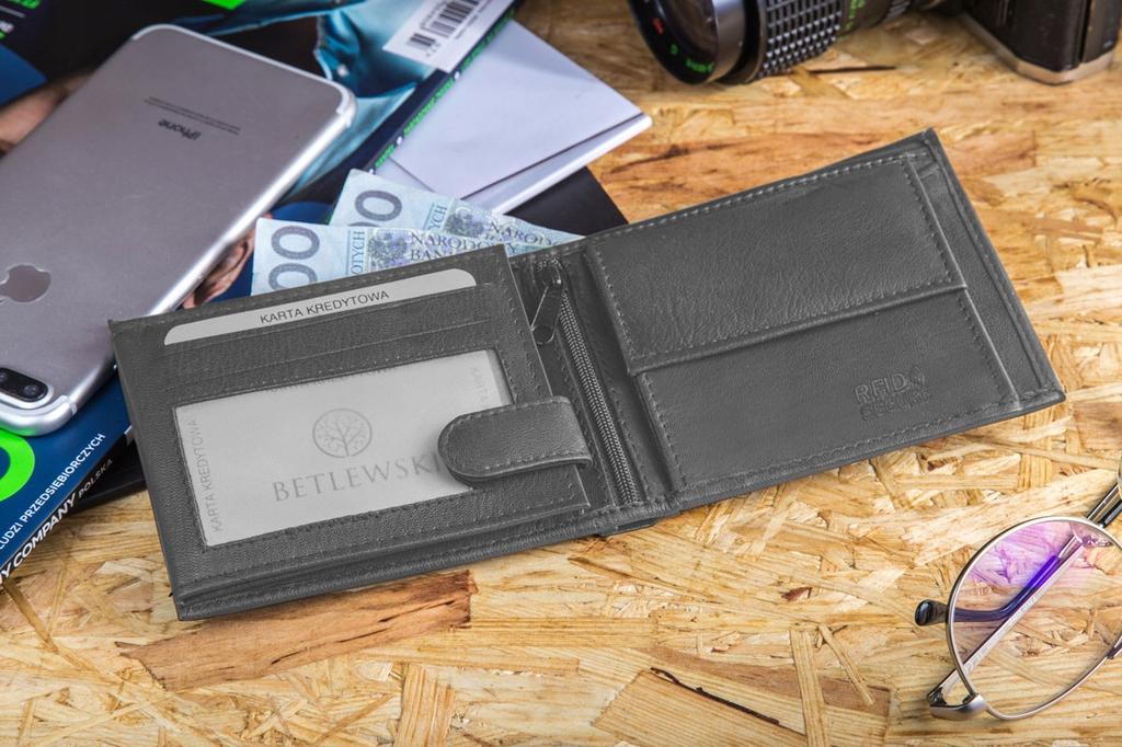 ETPM-KZ-61 GRAY OPTIMAL men' wallet + CERTIFICATE