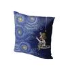 New Oil Painting Cartoon Pillow Case Sofa Car Cushion Cover Short Plush Comfortable Square Two Direction Pillowcase