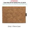 Etui ochronne do 13-calowego tabletu Microsoft Surface Pro 11/10/9 Slim z PU, ze skóry, odporne na wstrząsy, Smart Stand Folio Shell