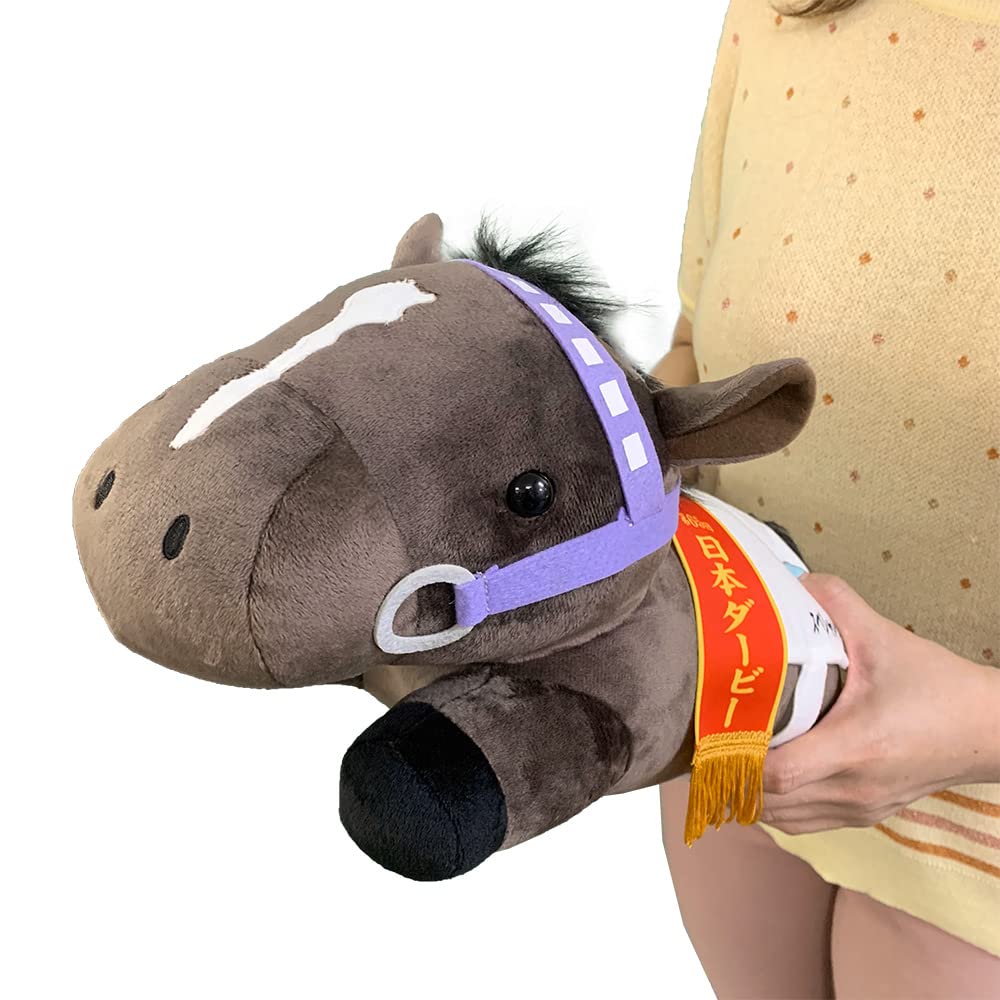 Thoroughbred Collection Lying Down Big Plush Toy, Approx. 18 X 14 X 36 Cm, Highly Detailed, Official Horse Racing Merchandise (Special Week)