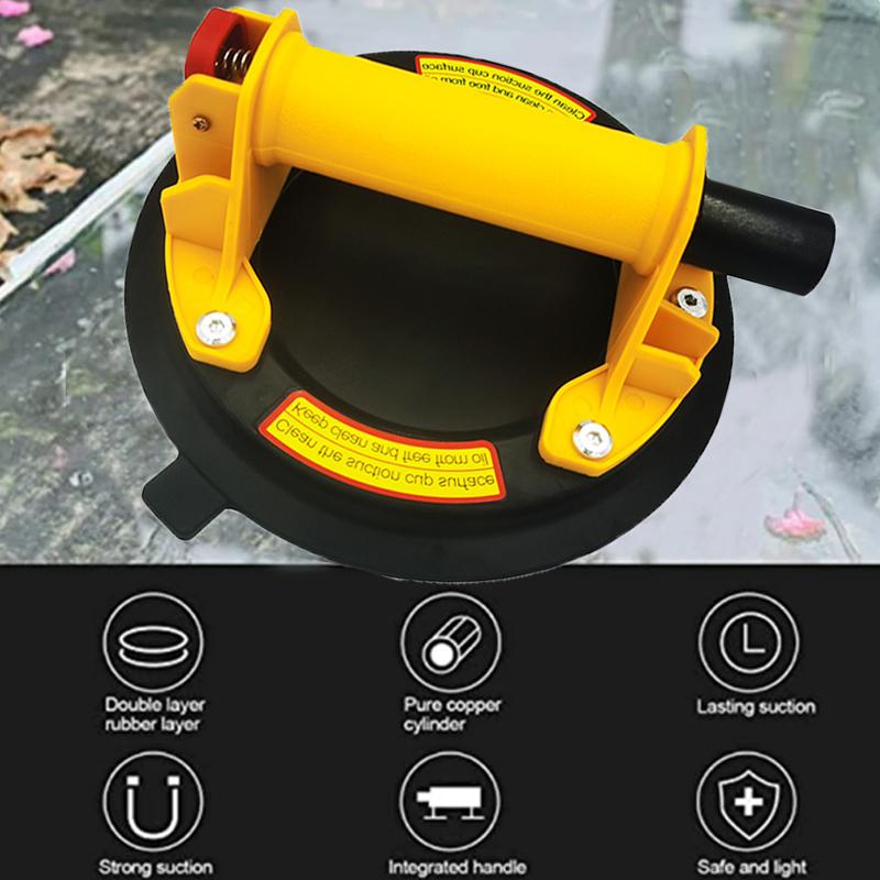 Vacuum Suction Cup 220kg Loading Capacity Heavy Duty Vacuum Spreader for Tile Adsorption Granite Glass Lifting 8 Inch Cup