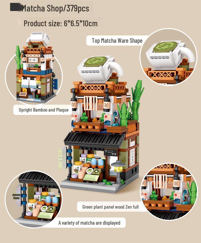 LOZ Japanese Street Scene Building Blocks Mini Toy for Kids - Educational Holiday Gift
