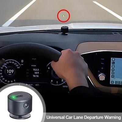 Sistema de assistência de aviso de partida de pista de carro universal anti-colisão segurança do carro condução led luz de projeção para caminhão