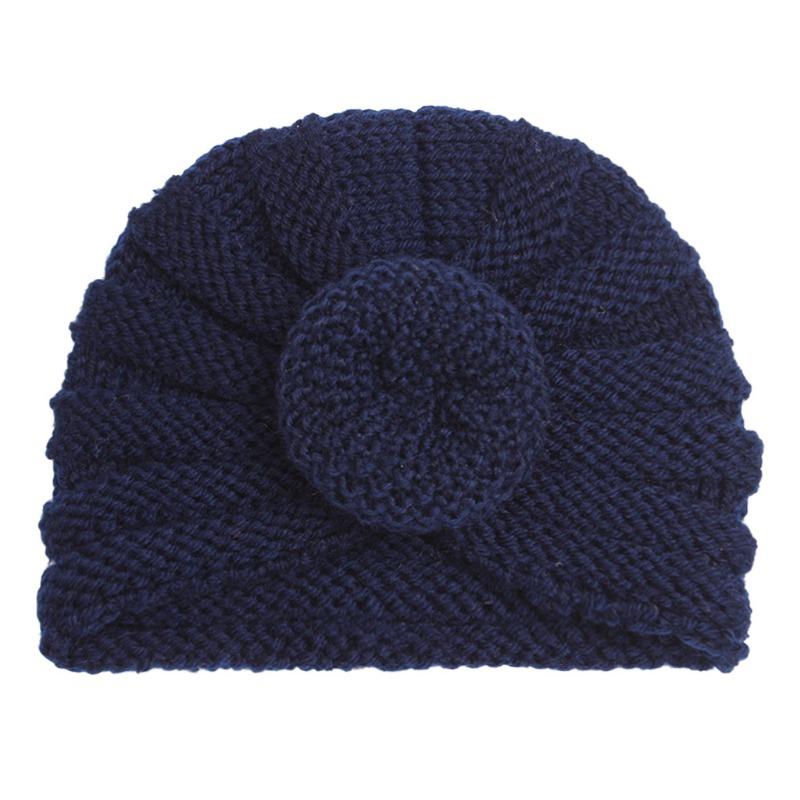 New baby donut wool hat in autumn and winter, children's warm wool pullover hat, baby hat
