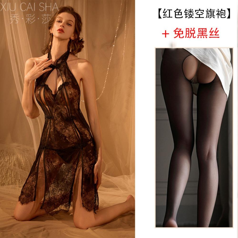 Sexy Lace Pajamas Free Sex Underwear Passion Qqny Uniform Pure Desire Temptation Bed Robe Nightdress Supplies
