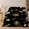 3D HD Bitcoin Money Pattern Flannel Blanket Soft Warm Blanket for Home Bedroom Office Travel Camping Picnic Gift To Friend