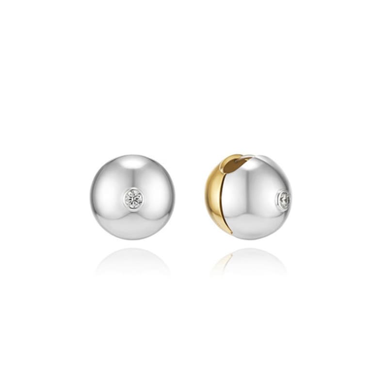 Hyeres-lor Champagne Full Moon (C) Point One-Touch Earrings L HL2E33204CBXXX