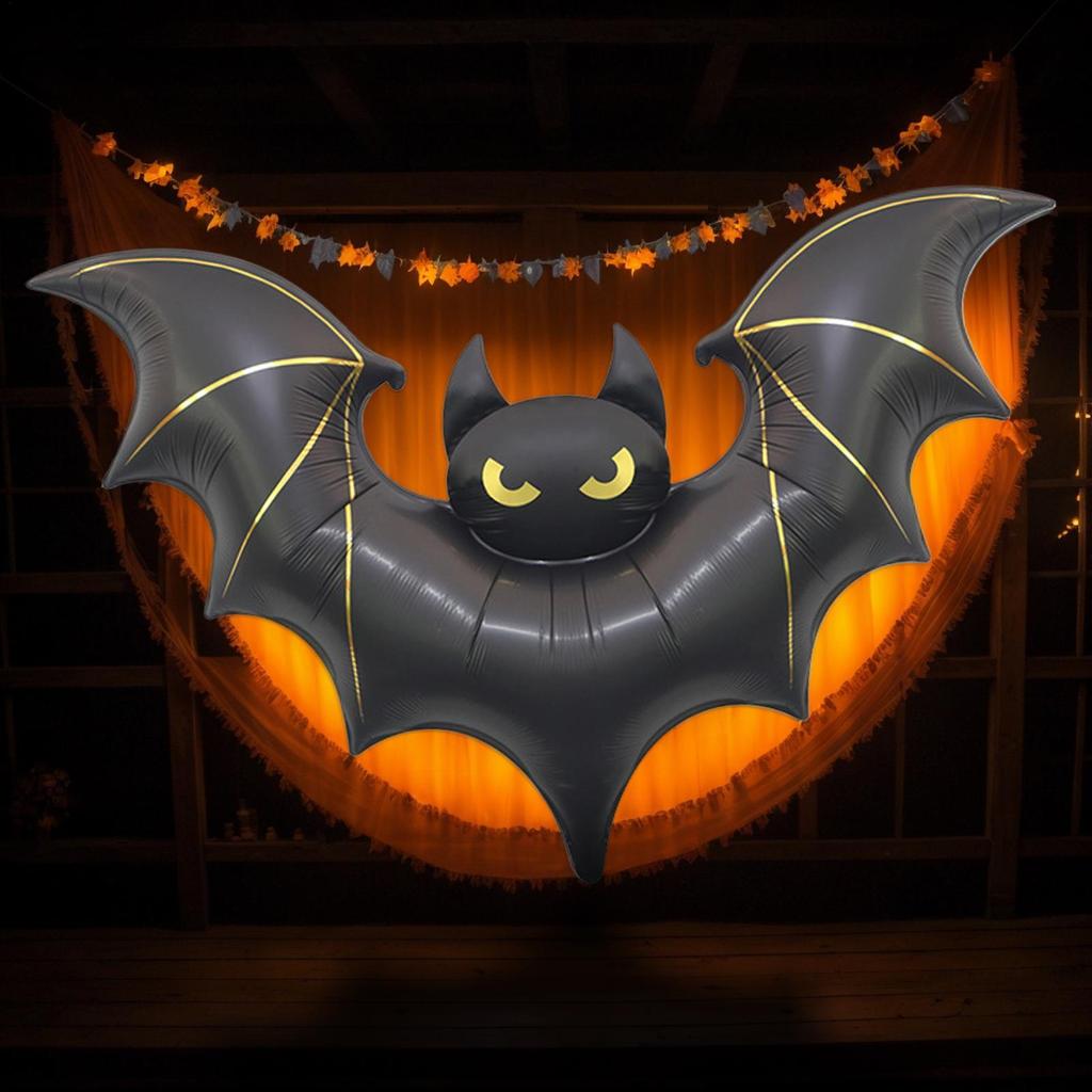 Halloween Foil Balloons Bat Balloons Cute Black Bat Balloon Halloween Party Props Home Decoration Supplies Kids Gifts