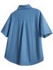Summer Versatile Solid Color Workwear Shirt Men's Short Sleeved Shirt
