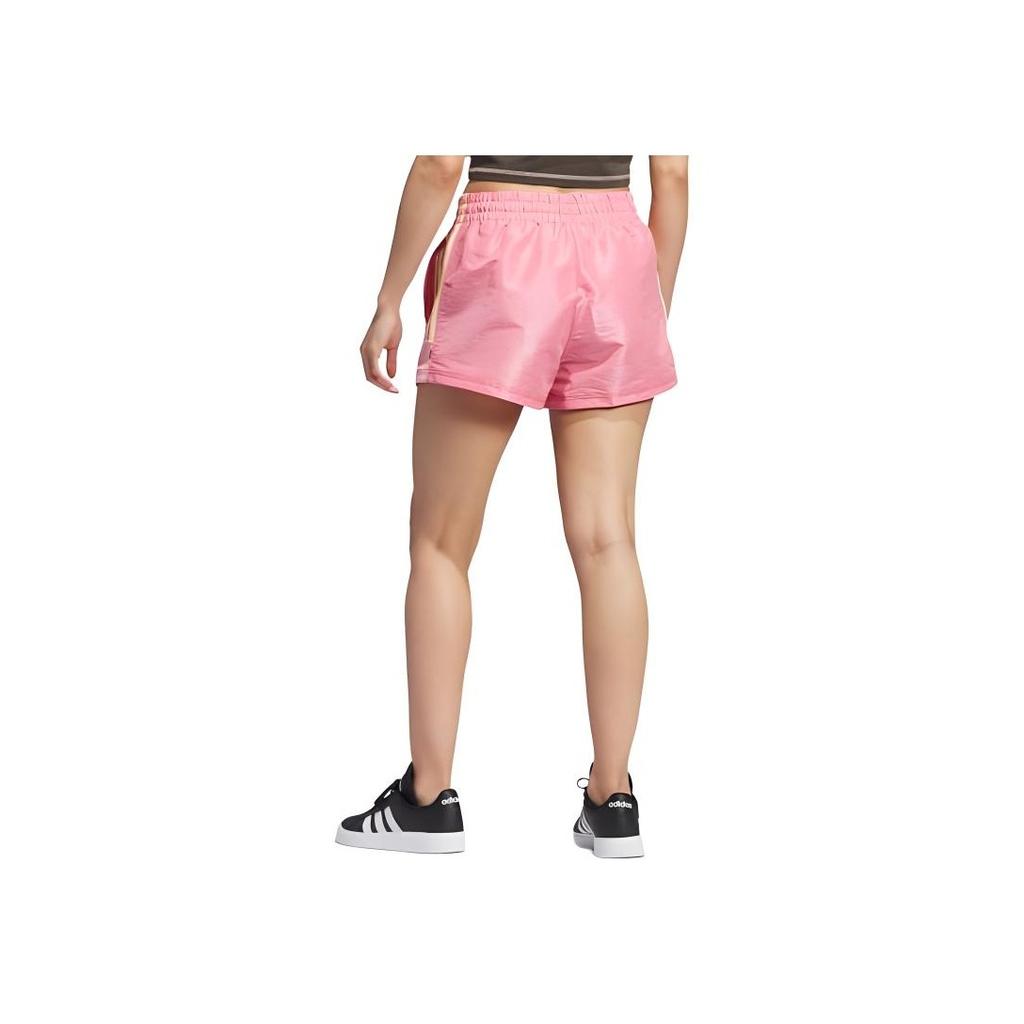 Adidas Lace-Up Low Waist Loose Fit Three-Quarter Casual Shorts Women Shorts Pink JF6633