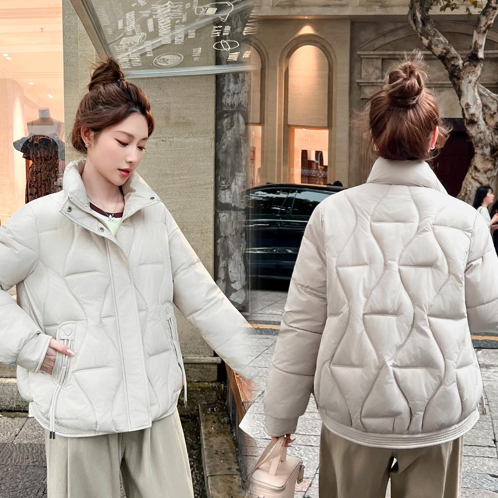 Winter Women's Short Cotton Coat Fashionable Slim Light Cotton Coat