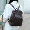 Women Natural Cow Leather Backpacks Lady Cowhide Design Large Capacity Bags Female Retro Versatile Backpacks Ladies Fashi Bag