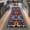 Vintage Patchwork Läufer Teppich Boho Ethnisch Geometrisches Muster Matte Bunter Gestreifter Teppich für Wohnzimmer Schlafzimmer Eingangsbereich Dekor