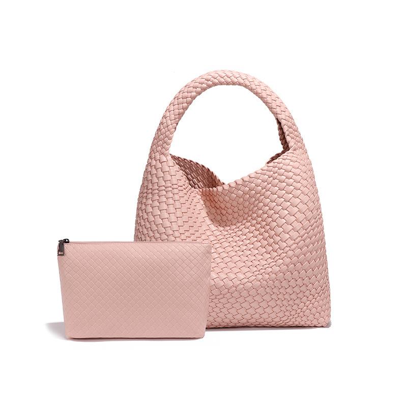 Hand-woven Women's Bags, Daily Casual Shoulder Bags, Large-capacity Underarm Bags, Bucket Bags.