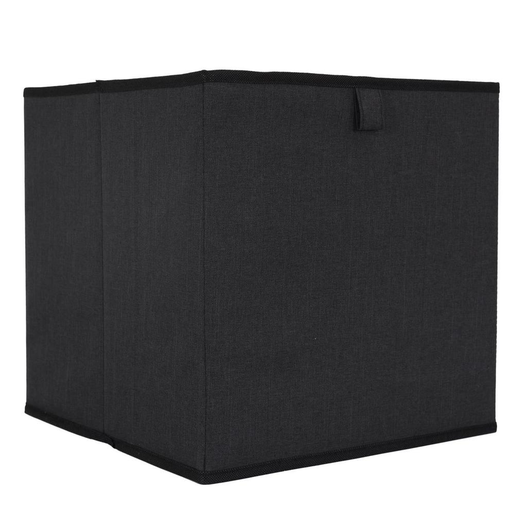 Poly Shelf Box Black 30X30Cm Foldable