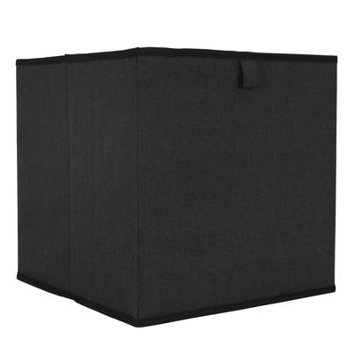 Poly Shelf Box Black 30X30Cm Foldable