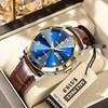 Luxury Man Wristwatch Sport Leather Watch for Men Waterproof Luminous Men's  Quartz Watch