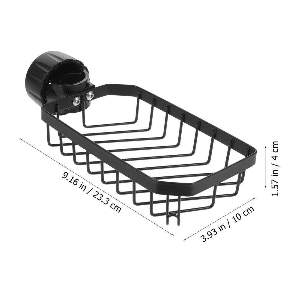 Kitchen Sponge Holder Stainless Steel ABS Multifunction Faucet Rack Sink Organizer Soap Draining Rack for Household Kitchen