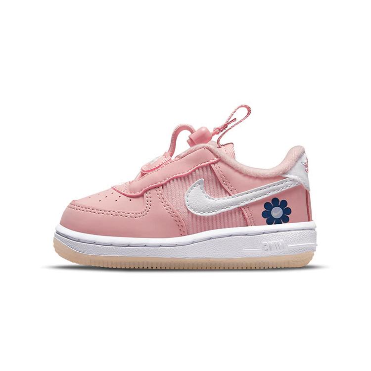New Nike Air Force 1 Toggle SE Low Top Skateboard Shoes Pink White Infant And Toddler DB1819-600