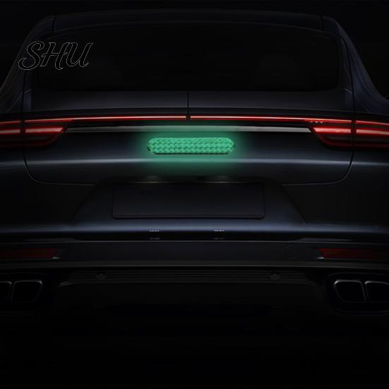 Easy To Apply Car Sticker 4Pcs/Set Reflective 3D Epoxy Self-adhesive Weather Resistant High Brightness Safety Warning Auto Door Decal Automobile