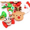50PCS Christmas Dog Bows with Rubber Bands Puppy Hair Clips with Santa Claus Christmas Tree Elk Snowflake Dog Hair Accessories for Small Medium Dogs