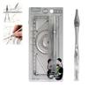 Portable Protractor 8in1 Straightedge Durable Ruler Measurement Set  Gift