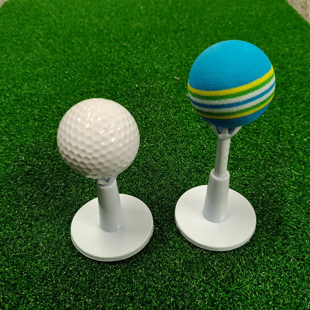 2Pcs Adjustable Golf Tees Durability and Stability Plastic Golf Tees 53mm-73mm for Indoor & Outdoor Practice