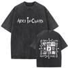 New In Top & Tees Mens T-Shirt Camisetas Rock Band Alice In Chains Dirt Washed Vintage Short Sleeved Round Neck Y2k Tshirt