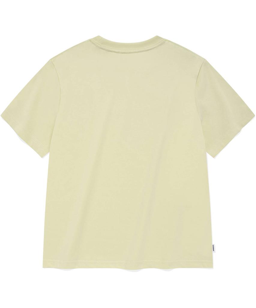 COVERNAT WOMAN Regular Fit Cooper Logo T-Shirt Light Green